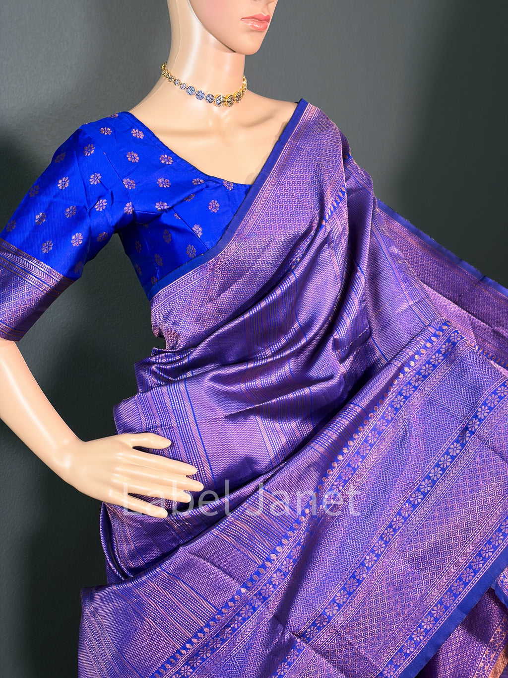 Kubera Soft Silk Saree with Stitched Blouse Alterable (36" - 42") | Easy wear | Traditional attire