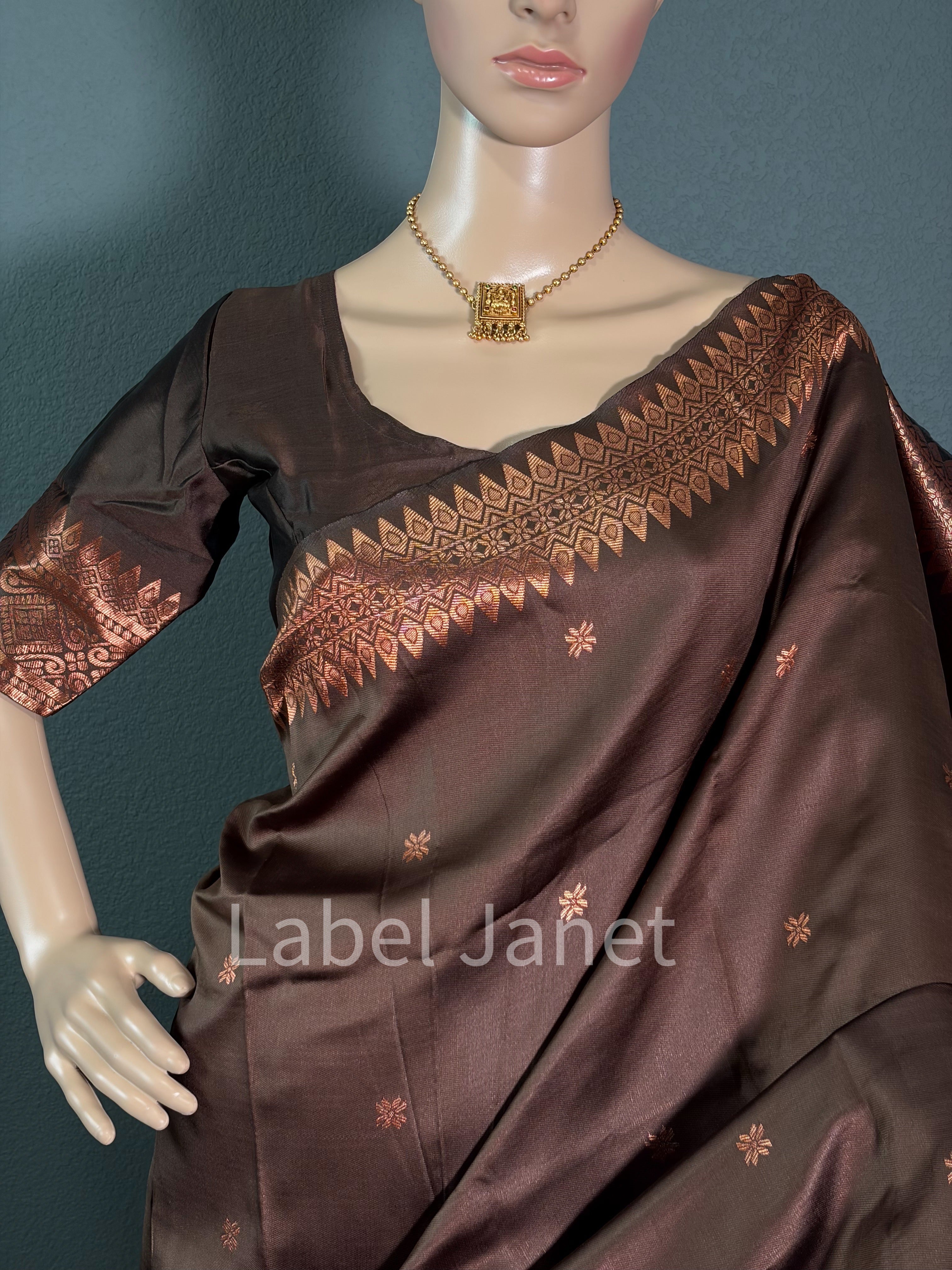 Brown Breeze - Kota silk saree
