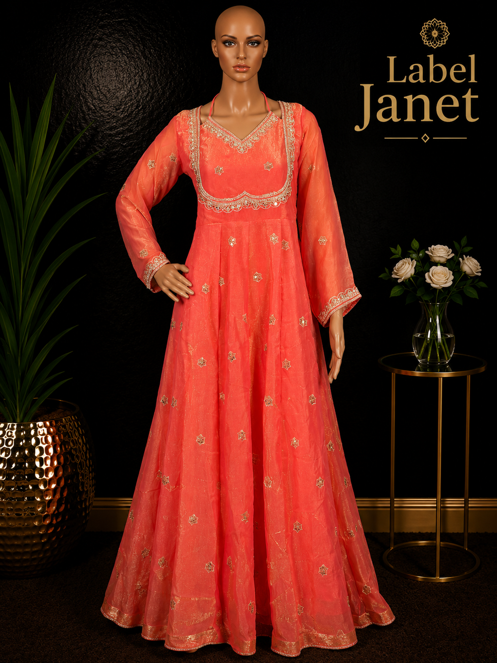 Mango Mohini - Long Anarkali Gown for women (XL - 42")