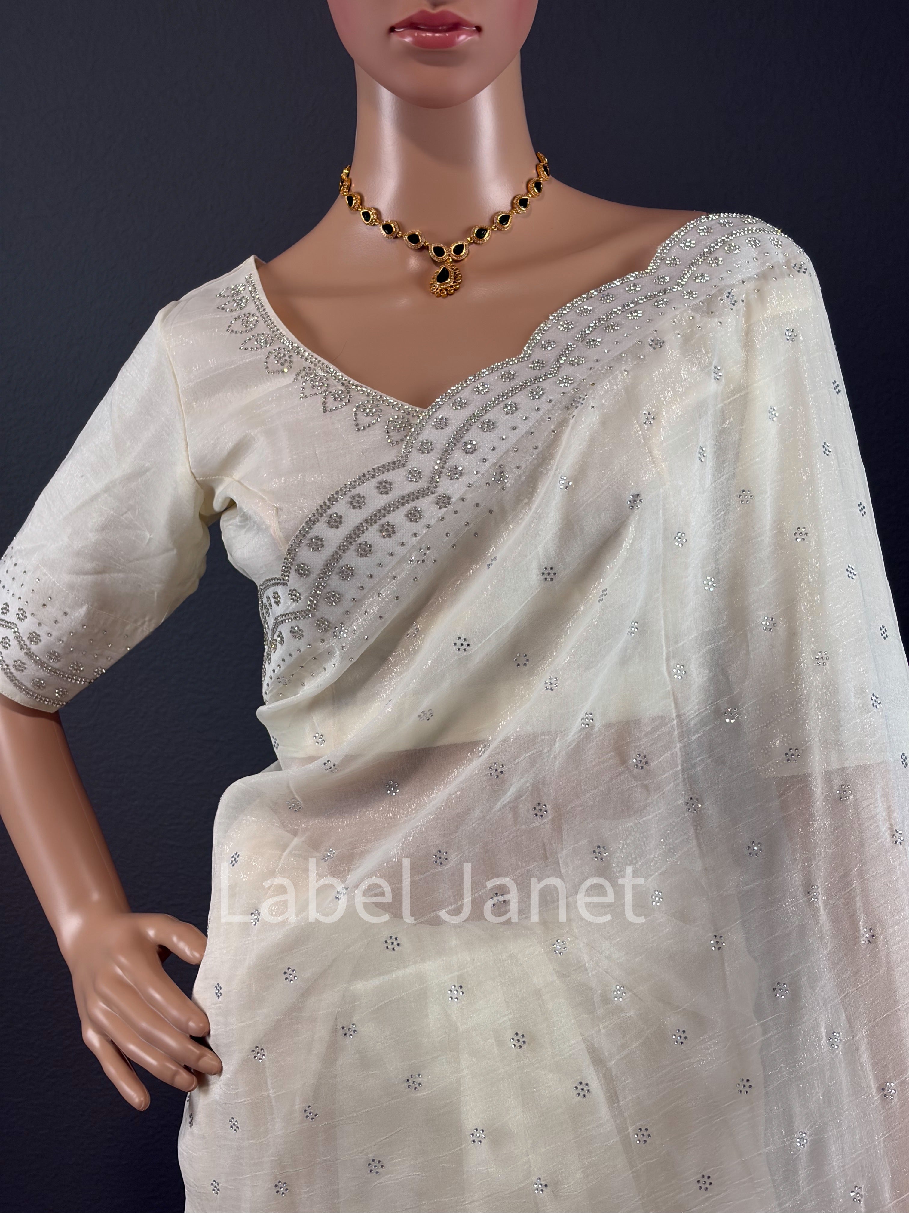 Cloud Nine Ivory Look - Designer saree