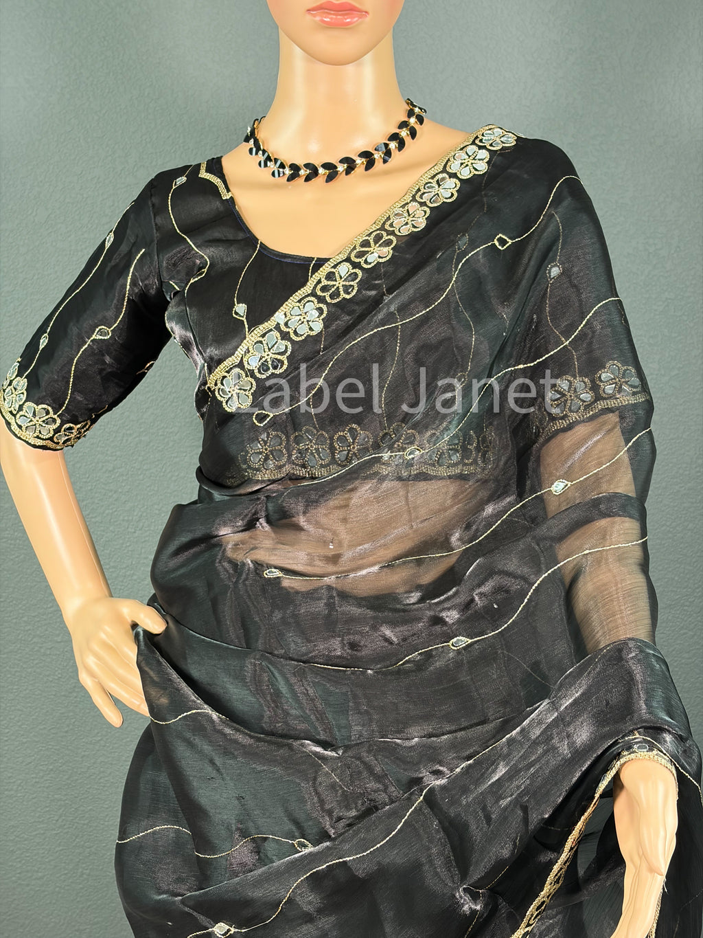 Black Magic Float Saree - Jimmy choo saree