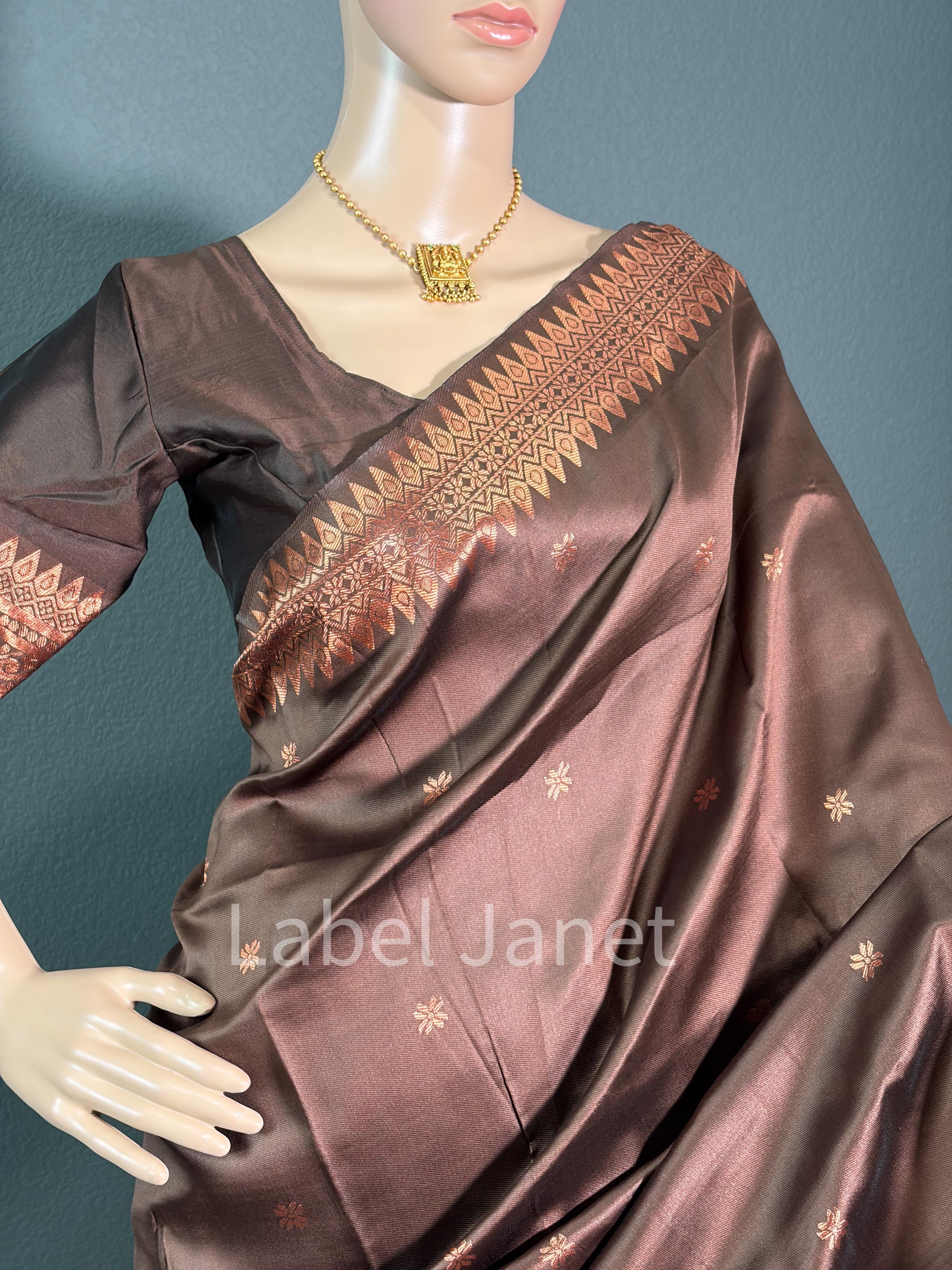 Brown Breeze - Kota silk saree