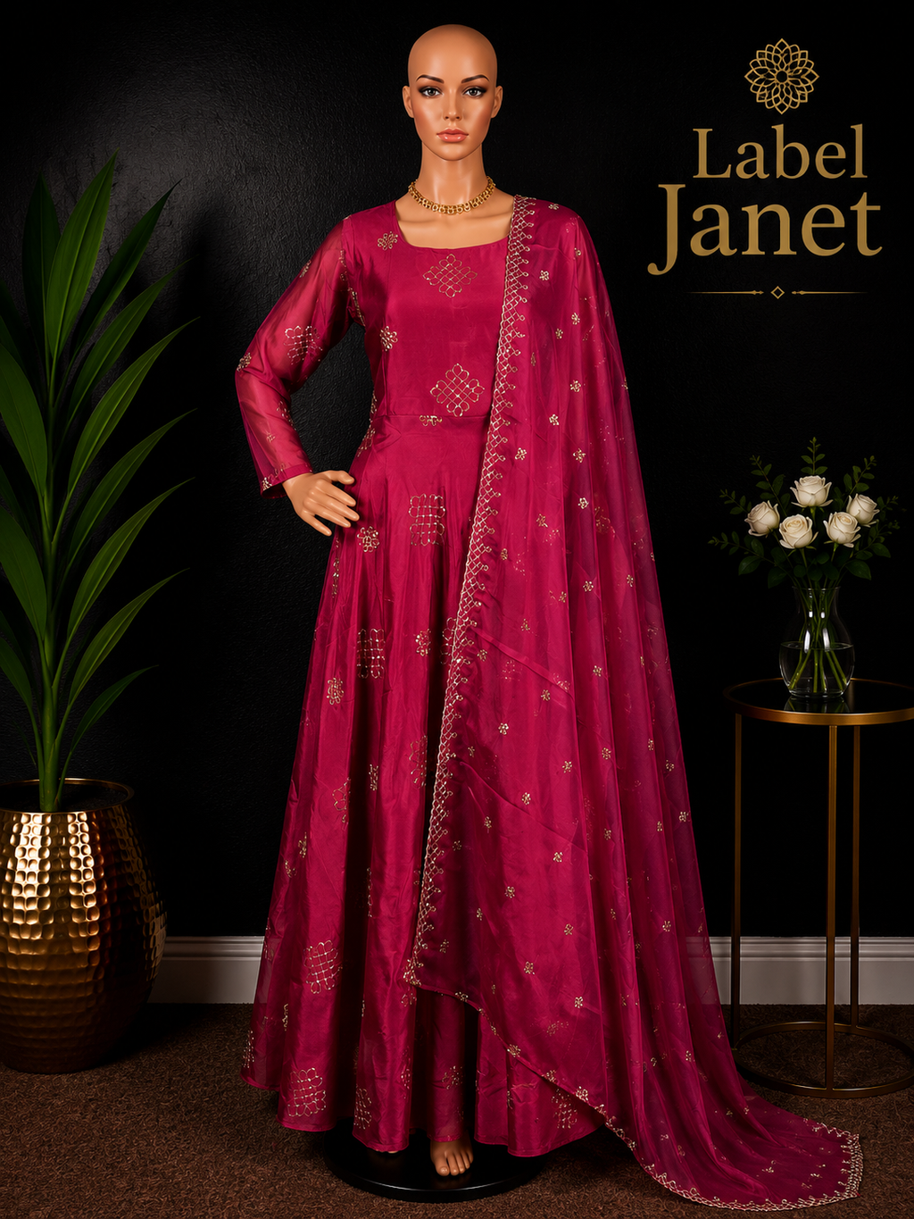 Rangoli Salwar - Anarkali Gown for women,(M up to L)