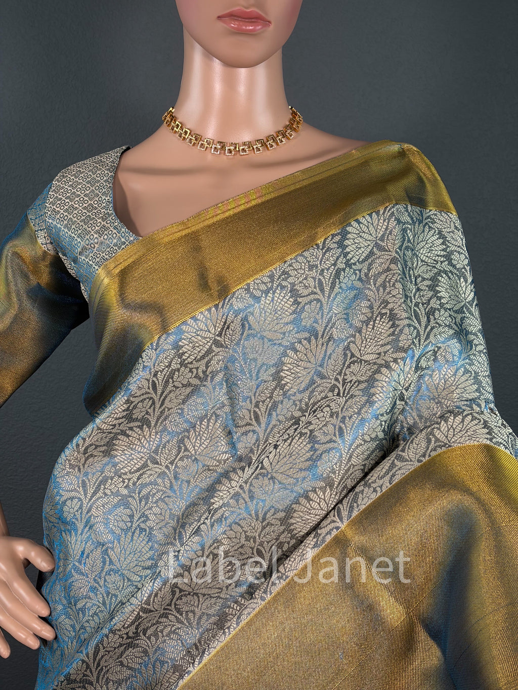 Banarasi Katan Silk Saree with Stitched Blouse | Alterable(36" - 42")