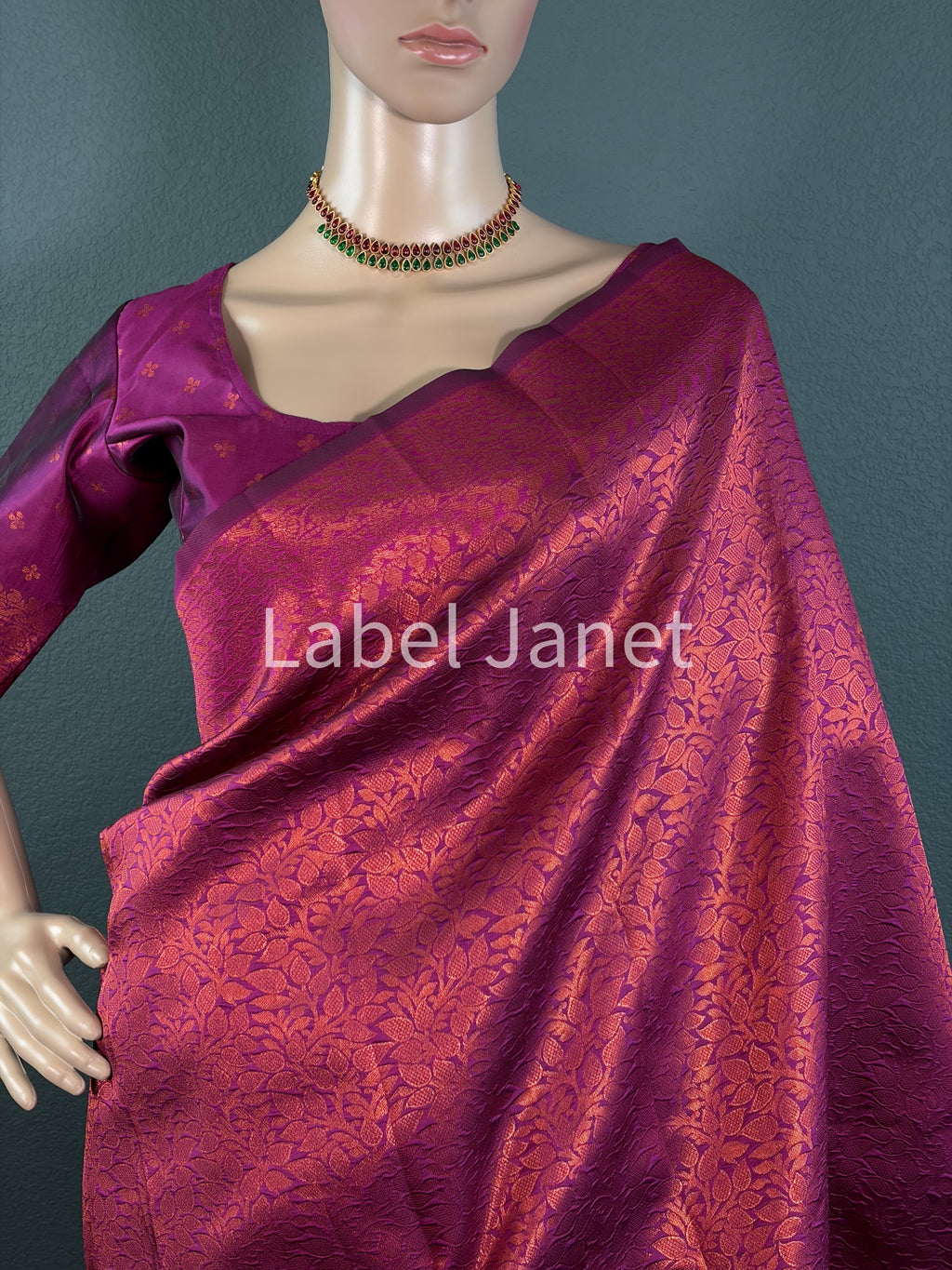 Maroon Mangalyam Silk - Kanjipuram Silk saree with blouse