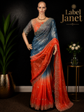 Saagarika - Soft Shimmer Tissue Silk Saree with blouse (34" - 44")