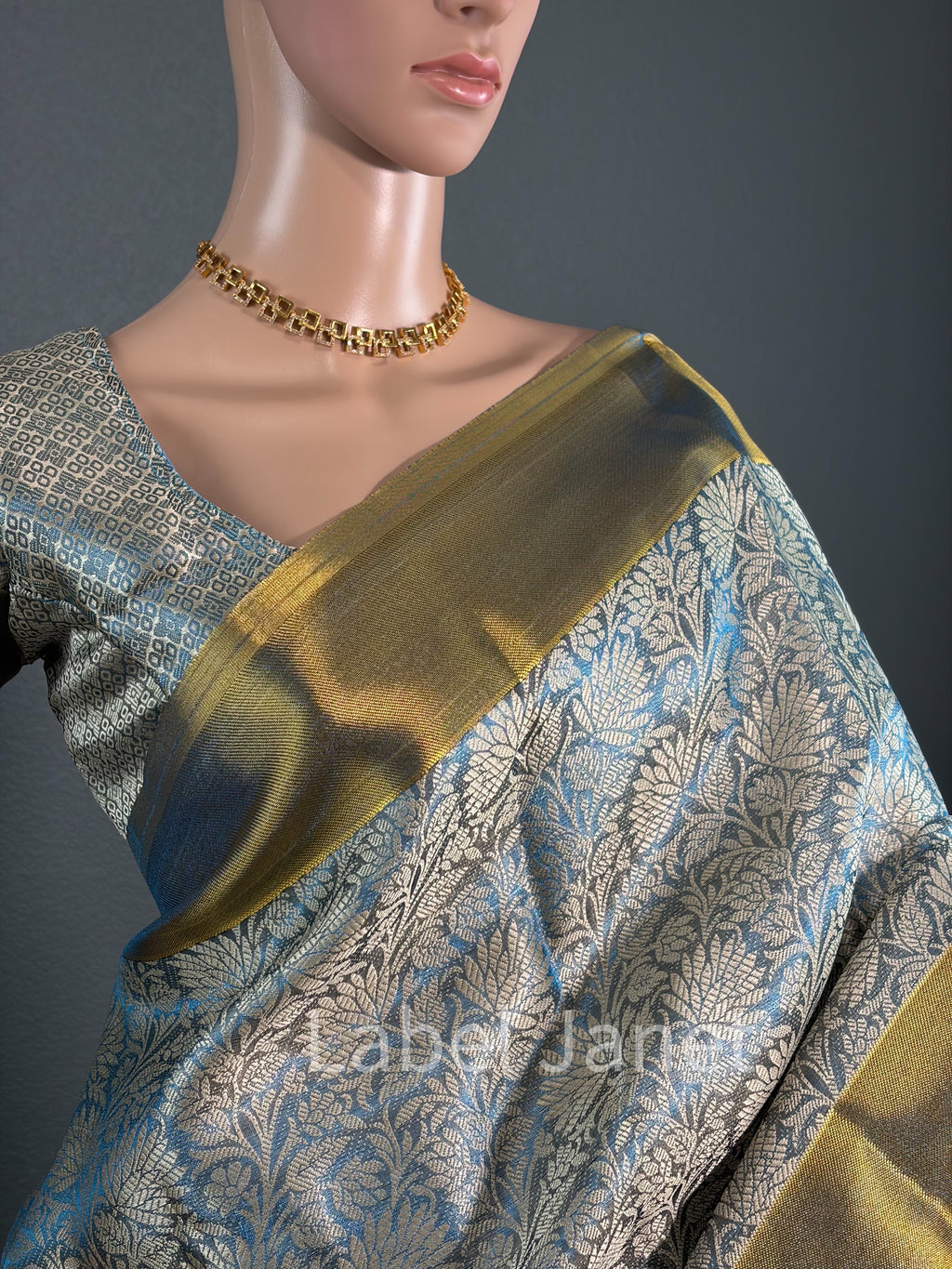 Banarasi Katan Silk Saree with Stitched Blouse | Alterable(36" - 42")