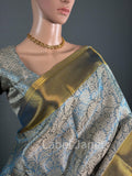 Banarasi Katan Silk Saree with Stitched Blouse | Alterable(36" - 42")