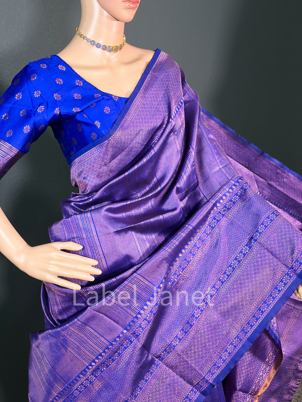 Kubera Soft Silk Saree with Stitched Blouse Alterable (36" - 42") | Easy wear | Traditional attire