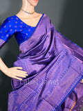 Kubera Soft Silk Saree with Stitched Blouse Alterable (36" - 42") | Easy wear | Traditional attire