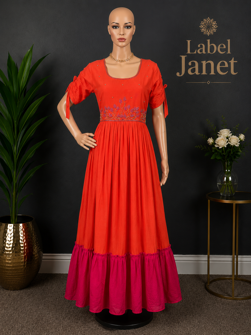 Coral Candy - Dual Shaded Cotton Maxi (L up to XL)