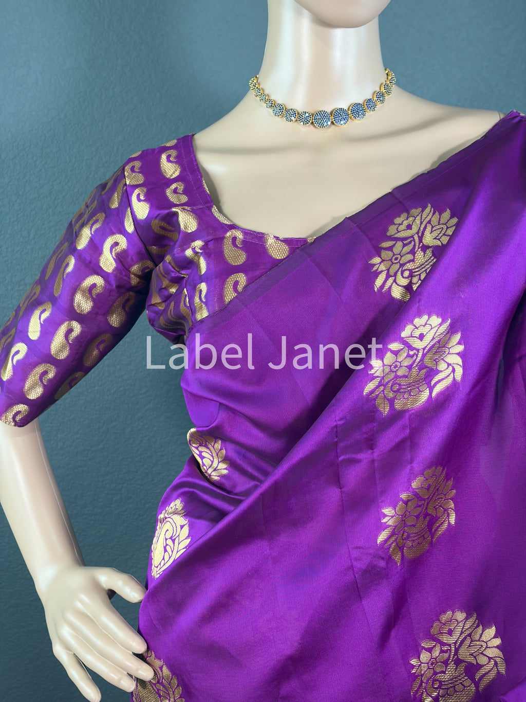 Soft Violet Breeze - Soft silk saree with blouse