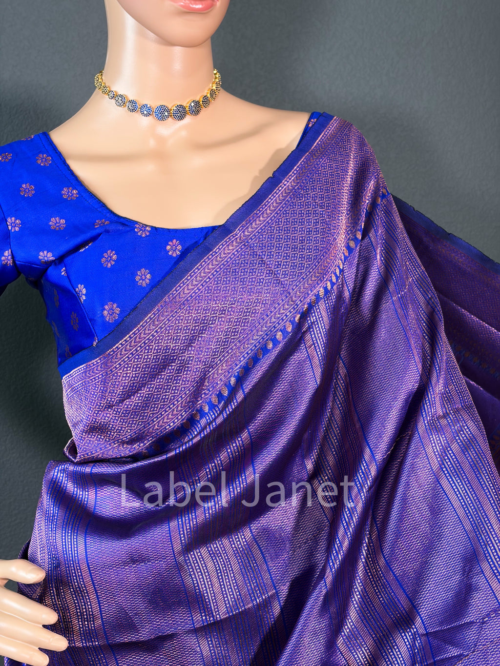 Kubera Soft Silk Saree with Stitched Blouse Alterable (36" - 42") | Easy wear | Traditional attire