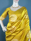 Banarasi Soft Silk Saree with Stitched Blouse | Alterable (36" -42")
