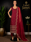 Red Rose - Sleeveless salwar Kameez for women (M up to L)