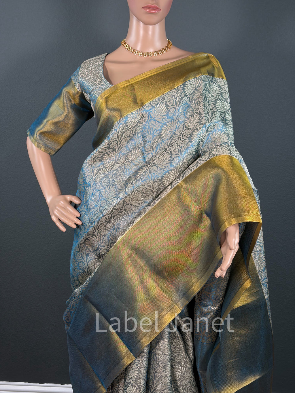 Banarasi Katan Silk Saree with Stitched Blouse | Alterable(36" - 42")