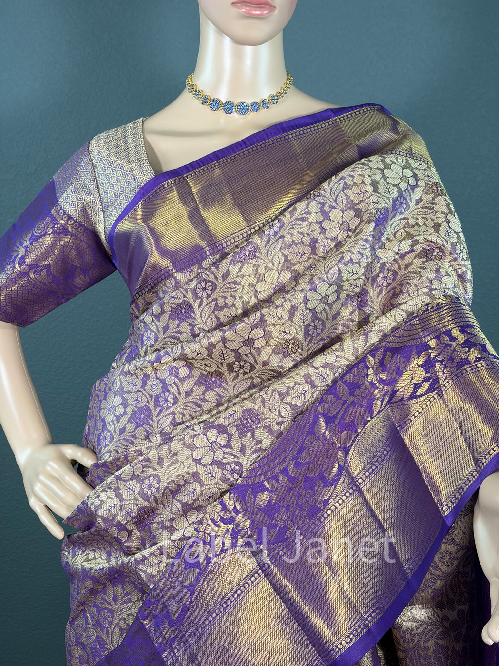 Purple Dream Pattu - Kota silk saree with Blouse