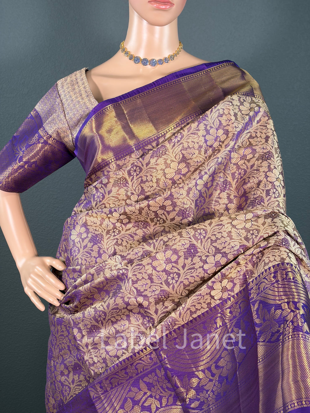 Purple Dream Pattu - Kota silk saree with Blouse