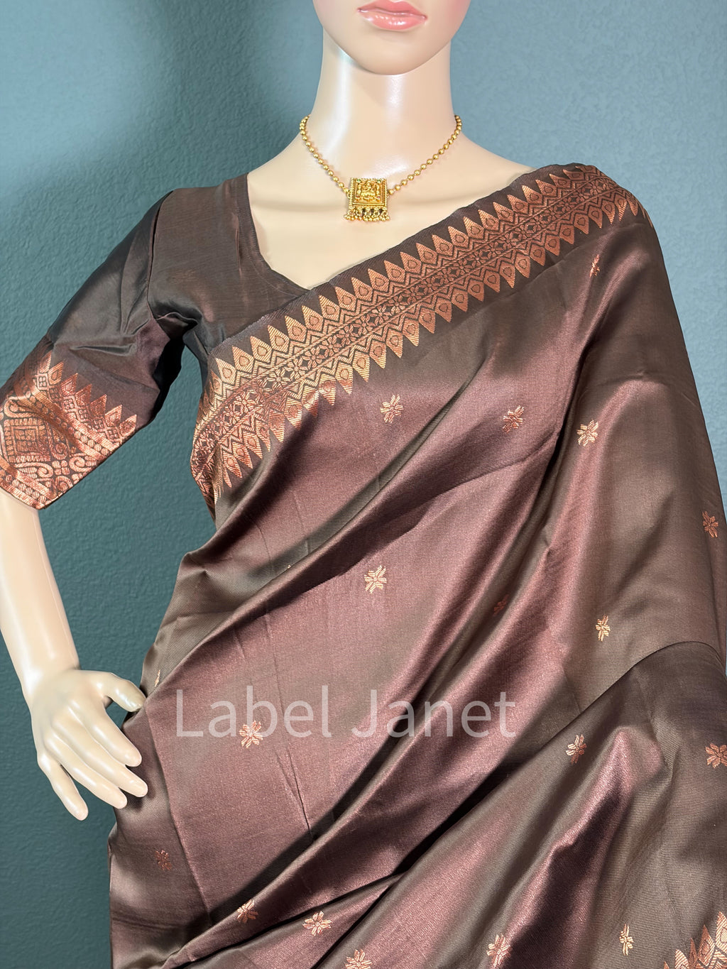 Brown Breeze - Kota silk saree