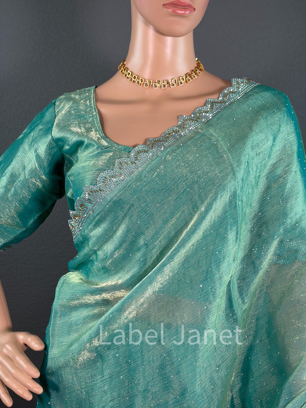 Avacado Glow up - Green space silk saree