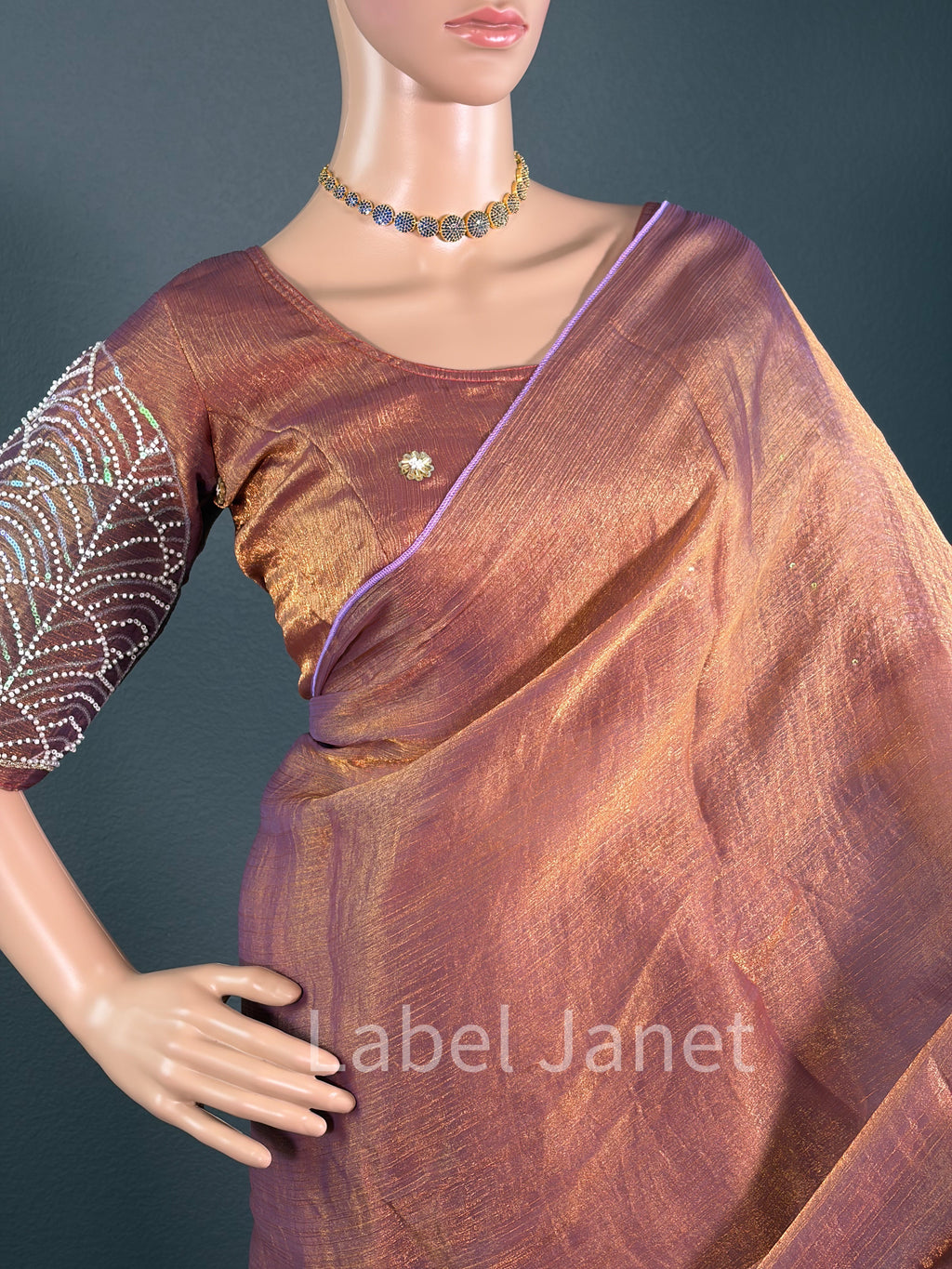 Rose Quartz Elegance - Plain Space silk