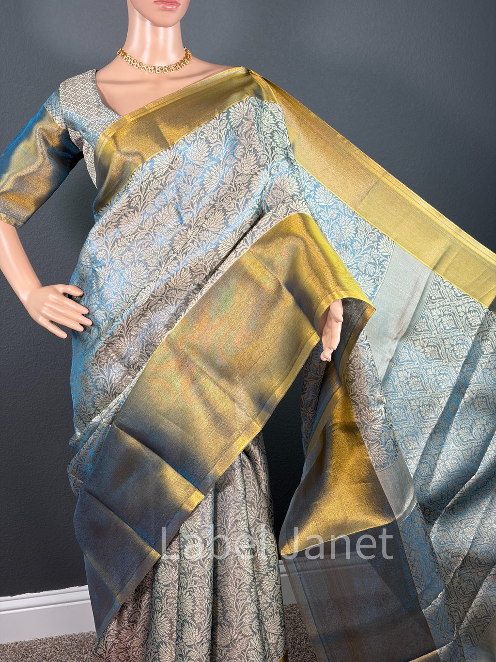 Banarasi Katan Silk Saree with Stitched Blouse | Alterable(36" - 42")