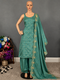 Olive beauty - Sleeveless salwar kameez for women (M up to L)