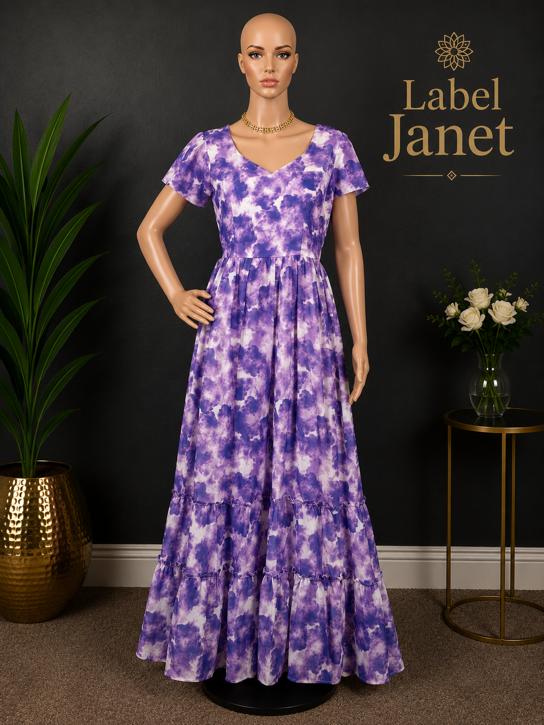 Lavender Daydream - Long Maxi dress for women (M up to L)