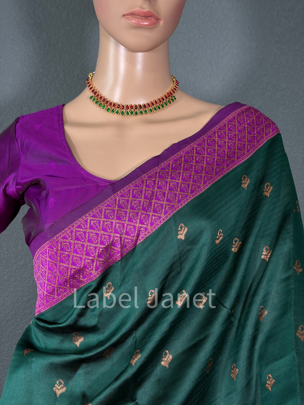 Parrot Pop Saree - Kota silk saree