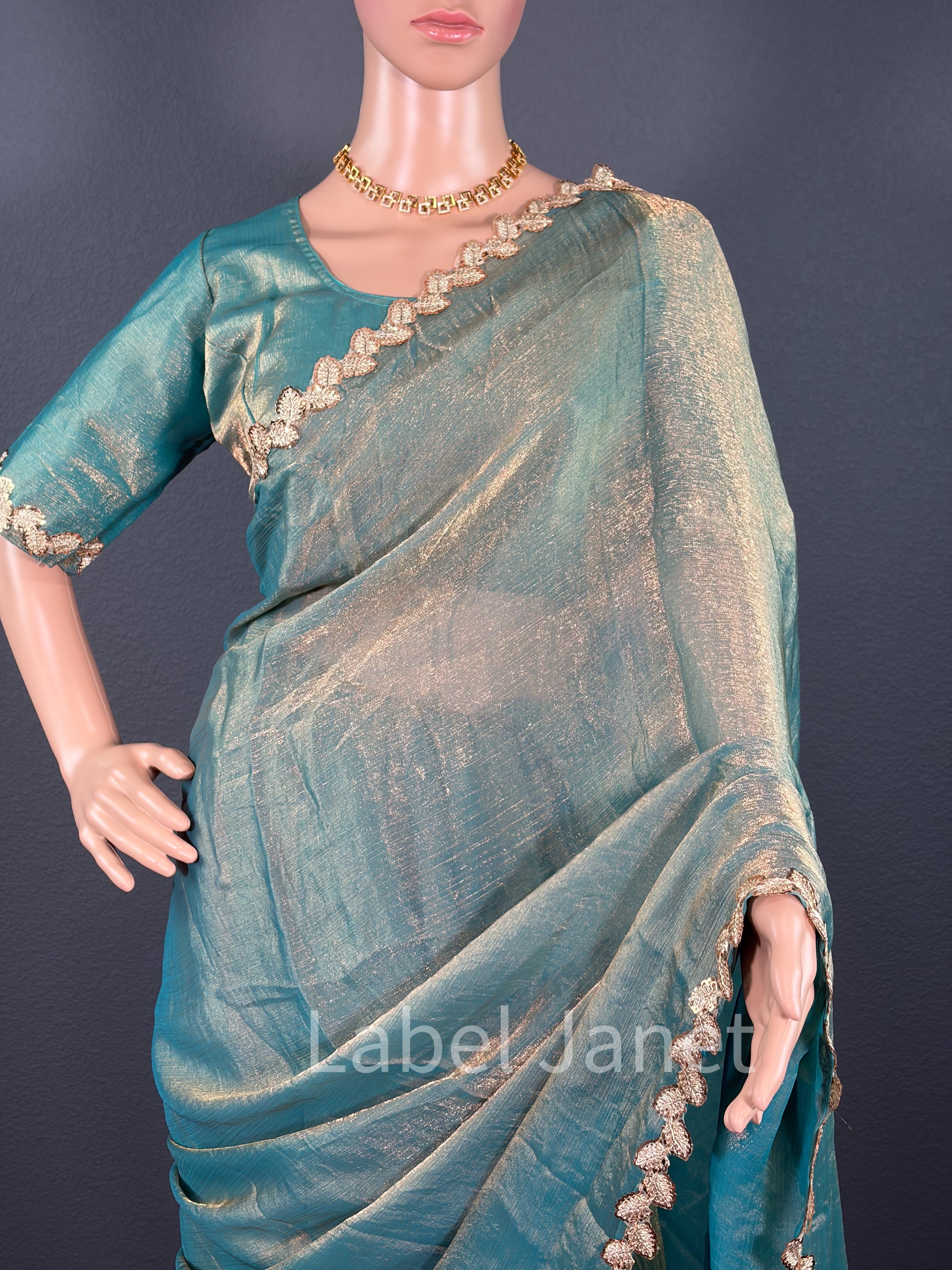 Jungle Queen Energy - Plain space silk saree