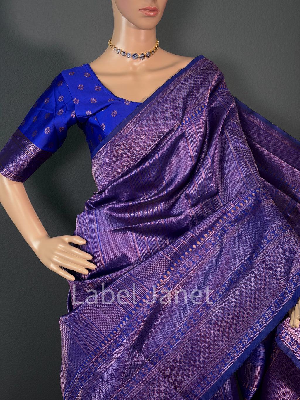 Kubera Soft Silk Saree with Stitched Blouse Alterable (36" - 42") | Easy wear | Traditional attire