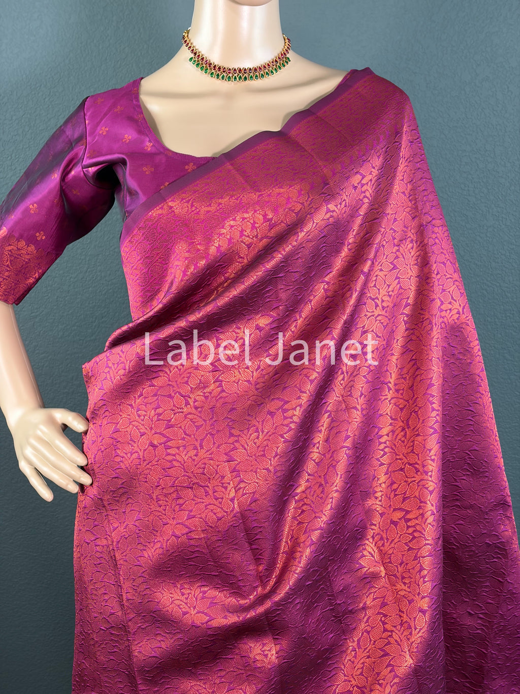 Maroon Mangalyam Silk - Kanjipuram Silk saree with blouse