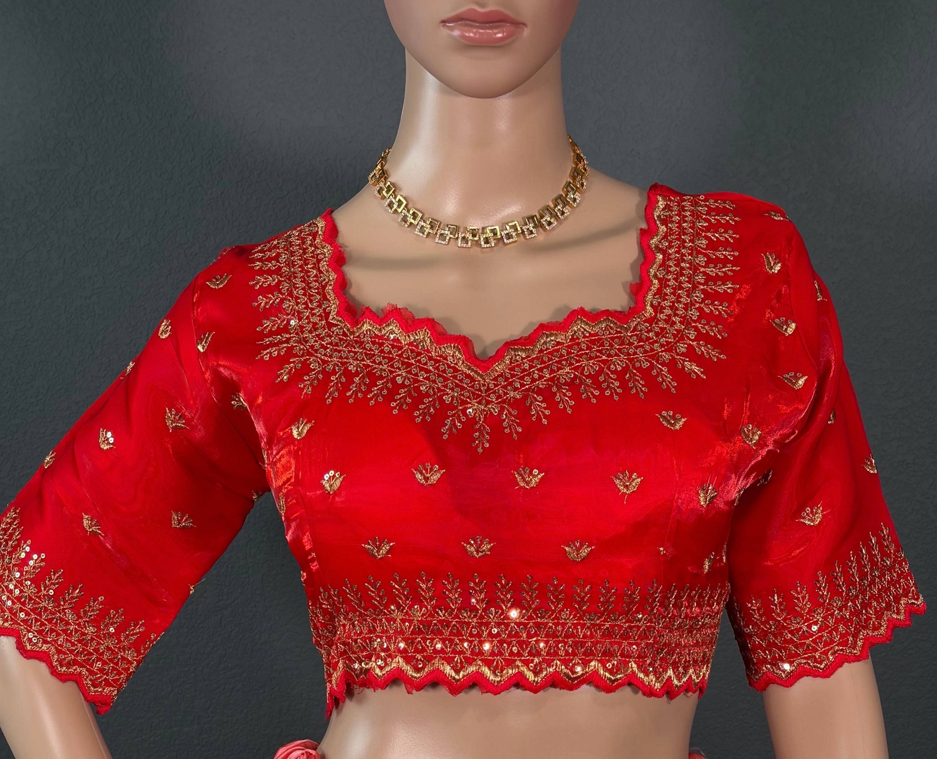 Red Romance - Designer Jimmy Choo saree