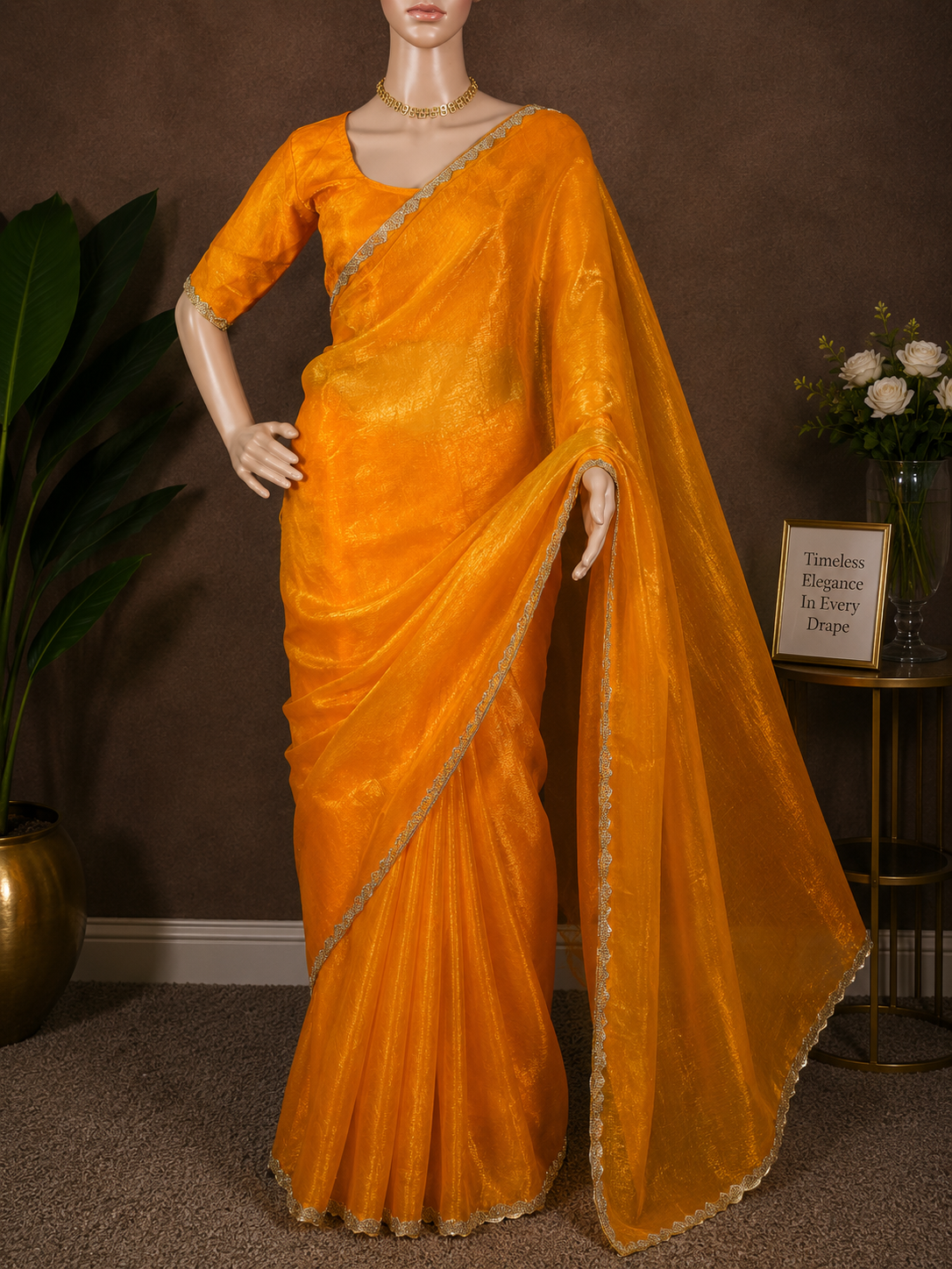 Yellow Charm - Plain Space silk