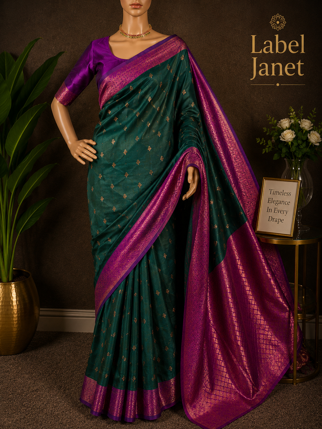 Parrot Pop Saree - Kota silk saree