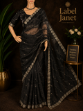 Black Magic Float Saree - Jimmy choo saree