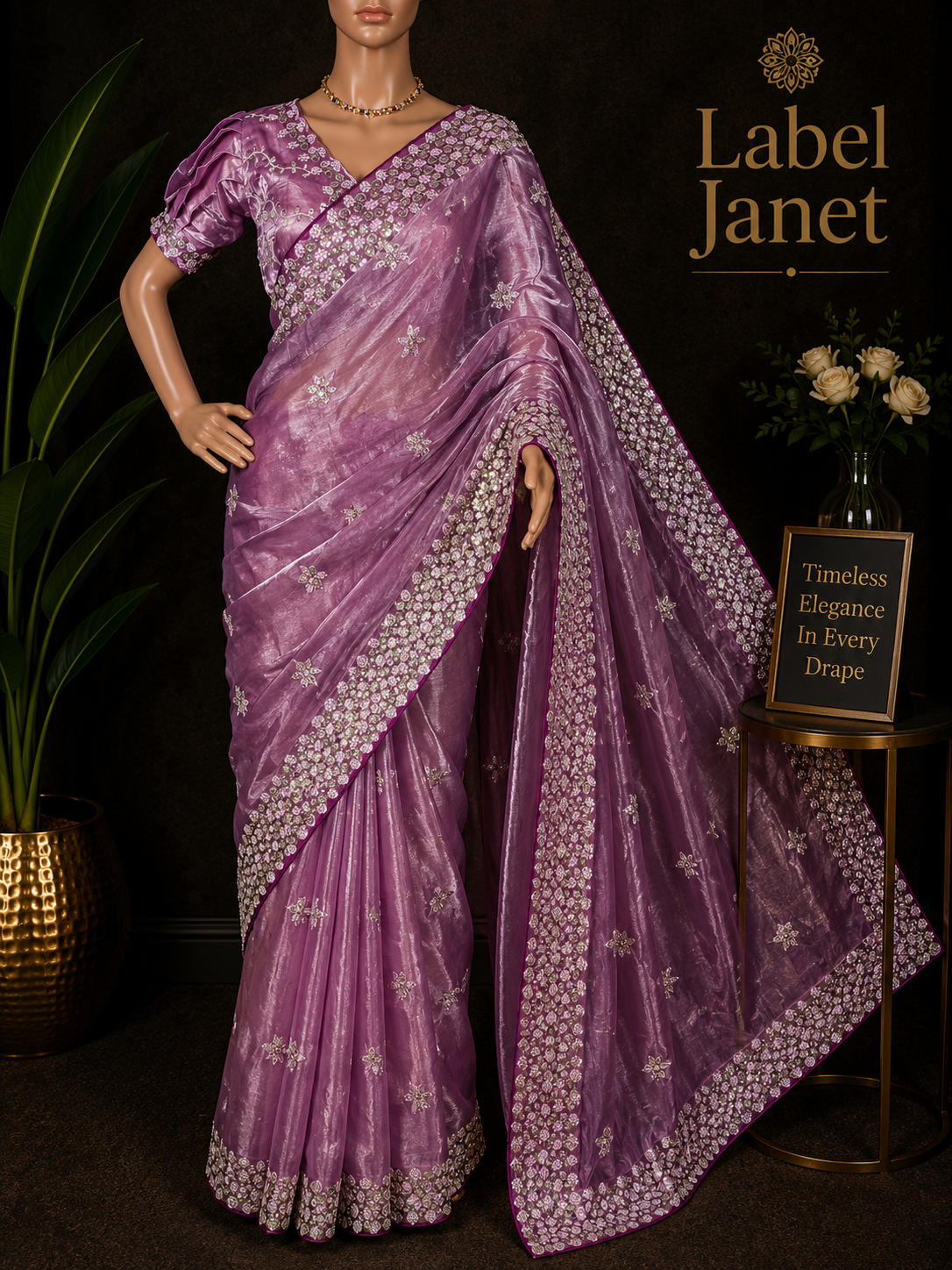 Lavender Dream - Party wear jimmy choo saree