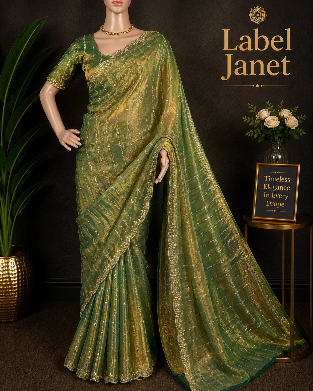 Mint Condition Diva - Premium Space silk saree