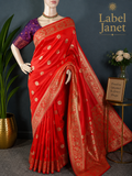 Ruby Bloom Chanderi Silk Saree