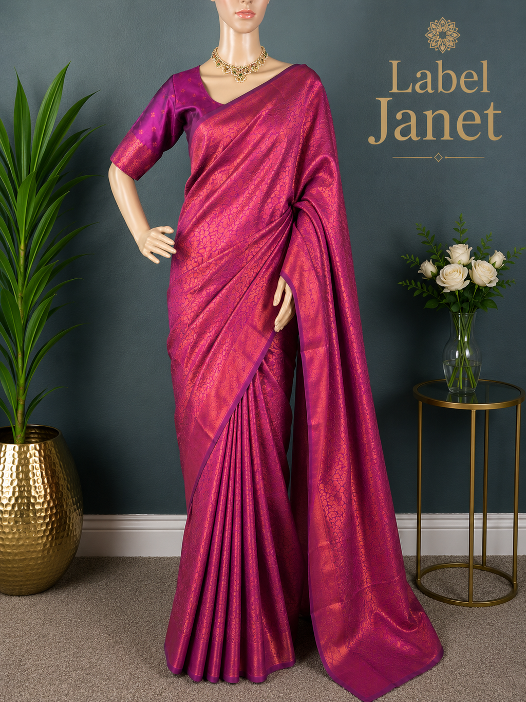 Maroon Mangalyam Silk - Kanjipuram Silk saree with blouse