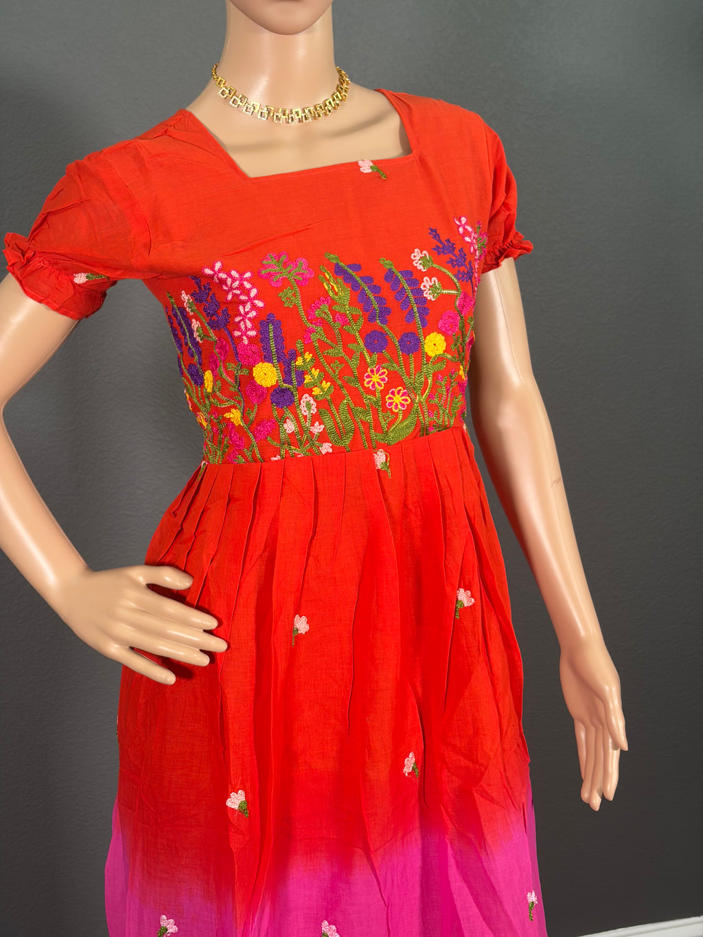 Pink Paradise - Dual Shaded Cotton Maxi (M up to L)