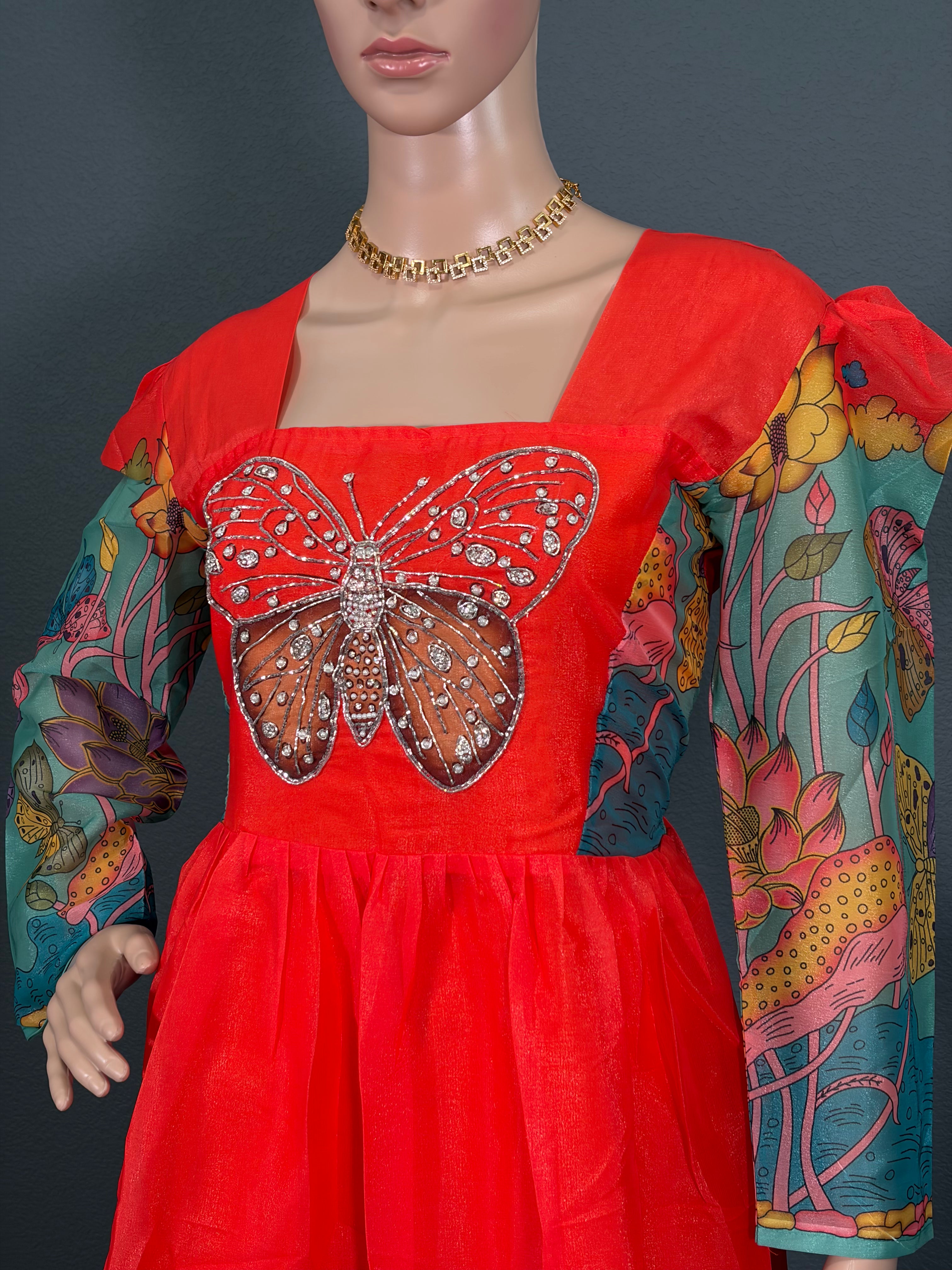 Butterfly Garden Belle - Pretty Maxi for women (M up to L)