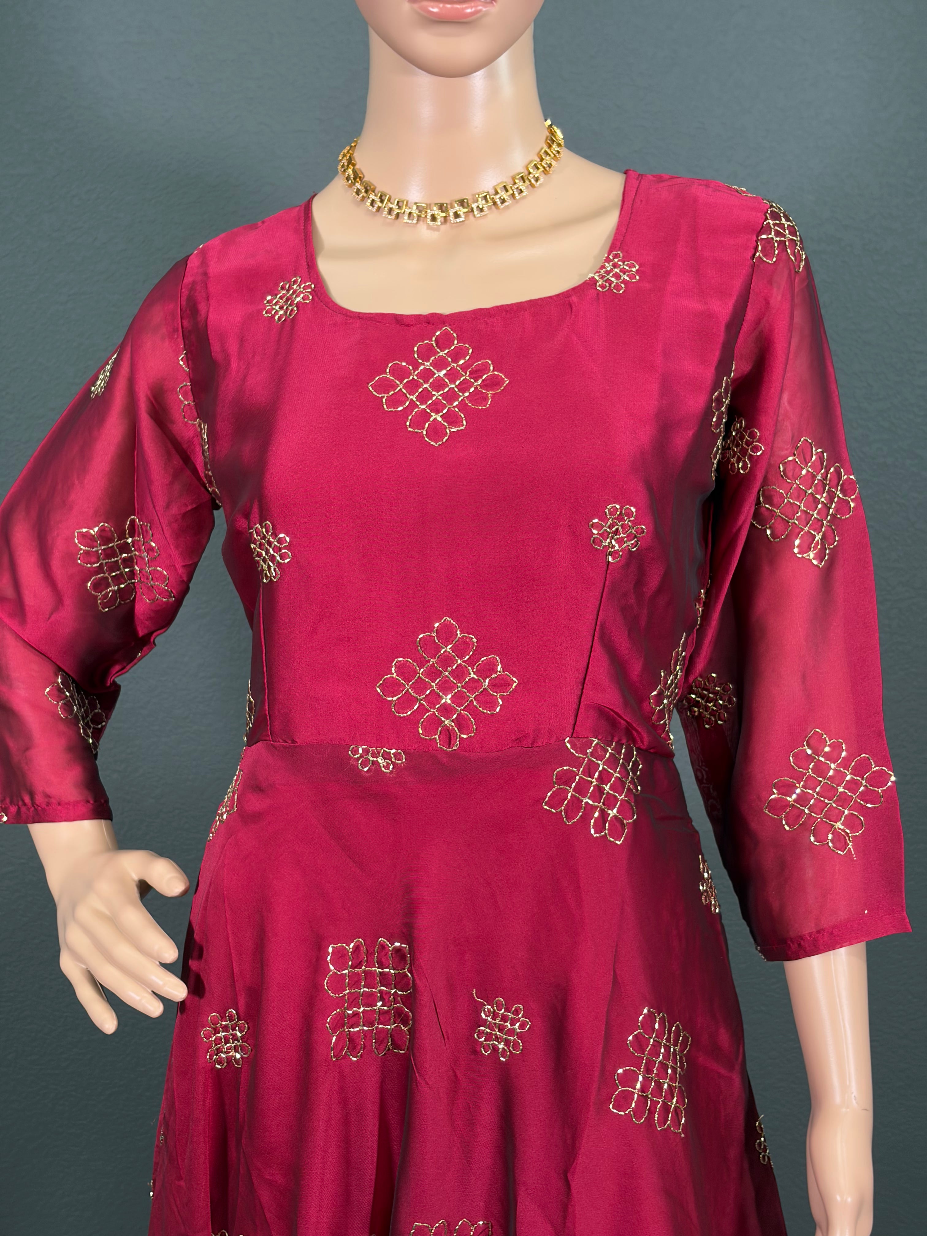 Rangoli Salwar - Anarkali Gown for women,(M up to L)