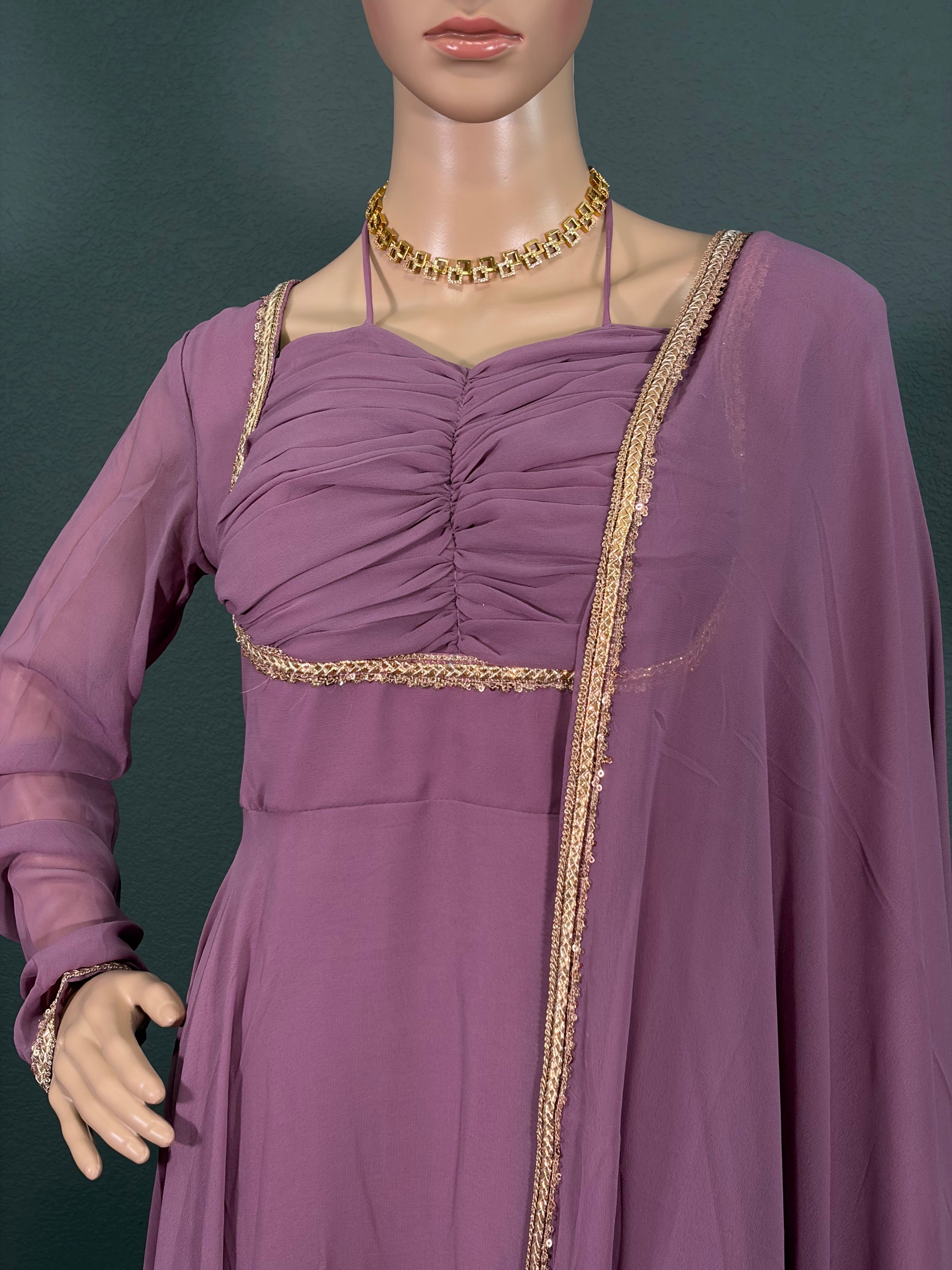 Lilac Enchantment - Anarkali gown for women(M up to L)