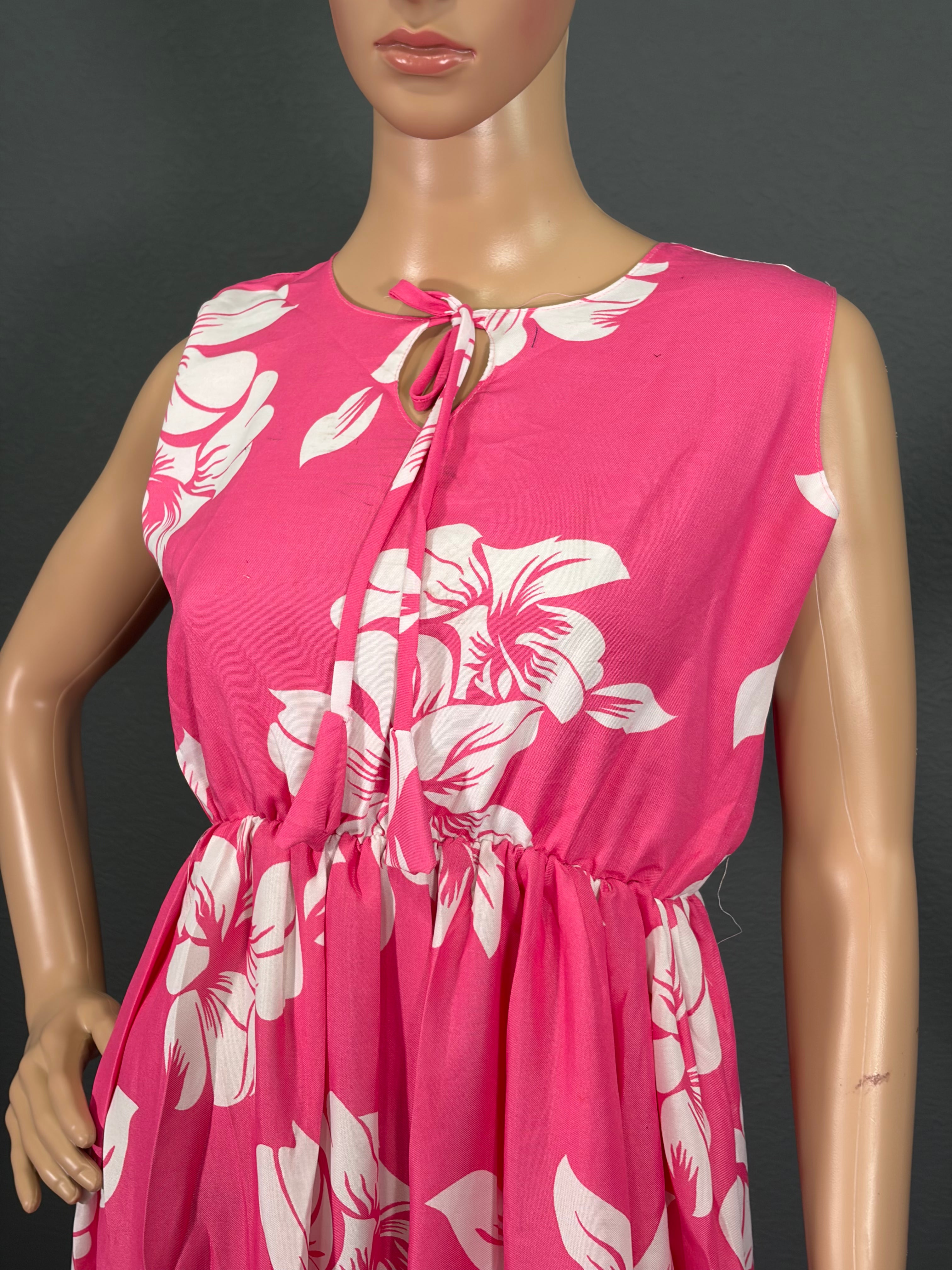 Panchu Mittai - Pink Sleeveless Maxi dress for women (L up to XL)