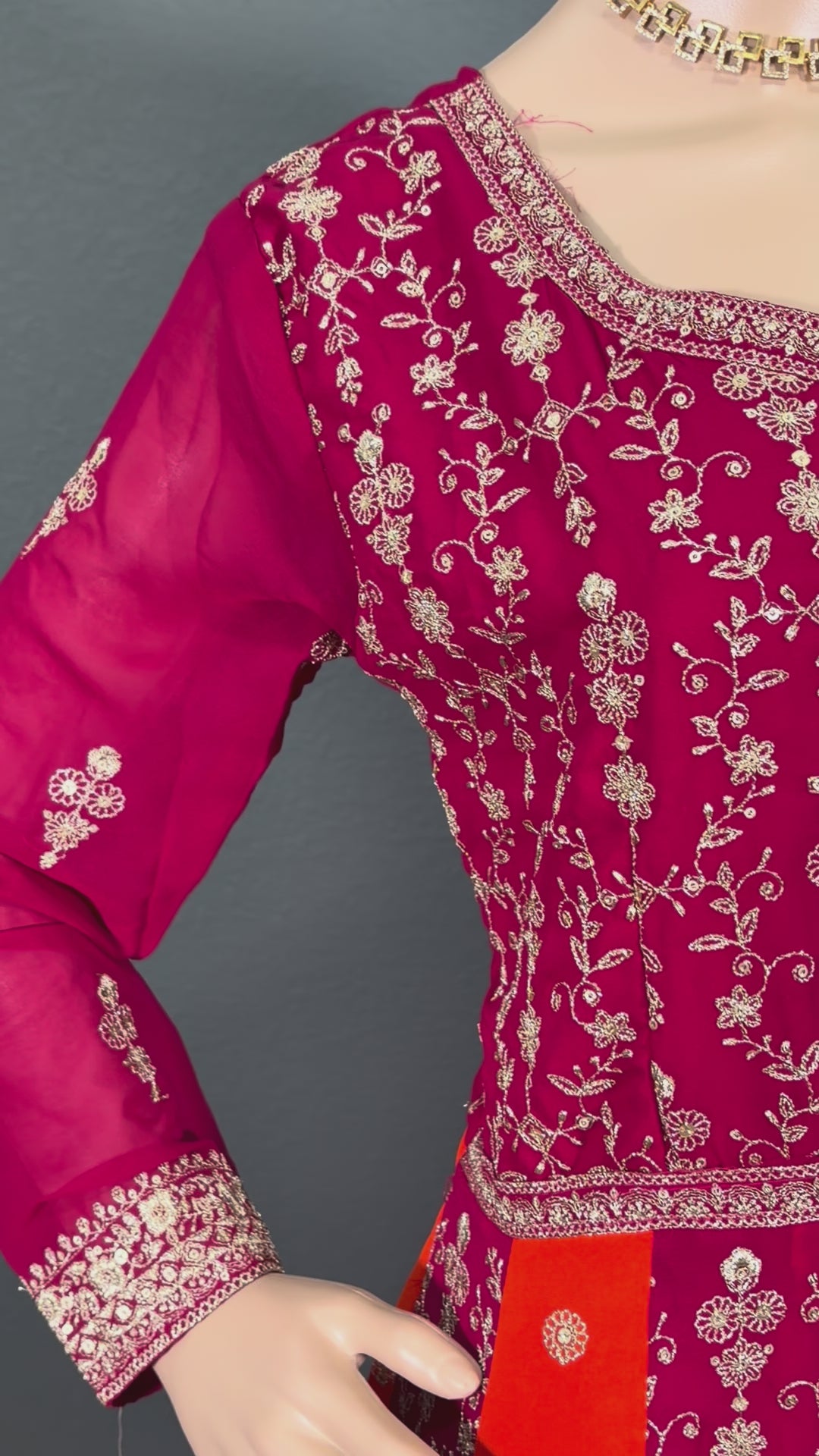 Kesari Rani - Designer Anarkali Gown fo women (M up to L)