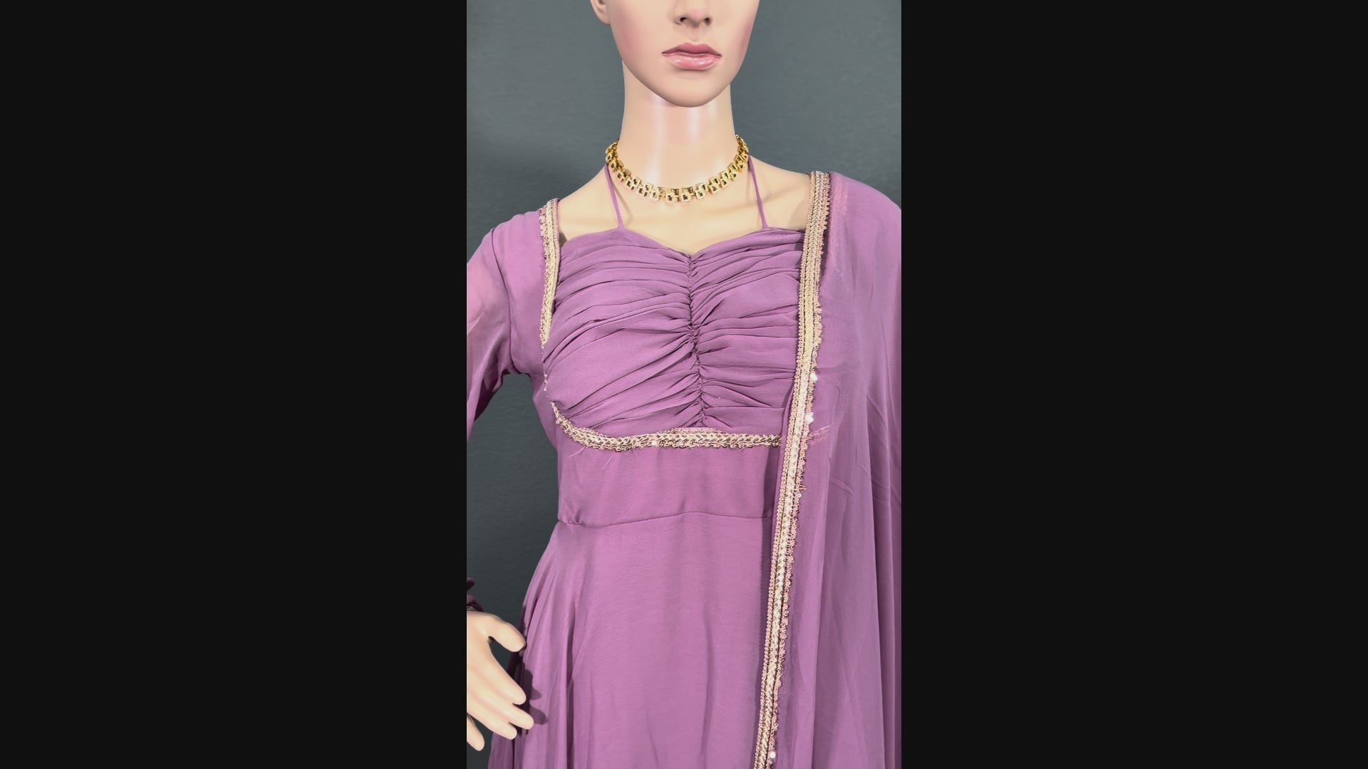 Lilac Enchantment - Anarkali gown for women(M up to L)