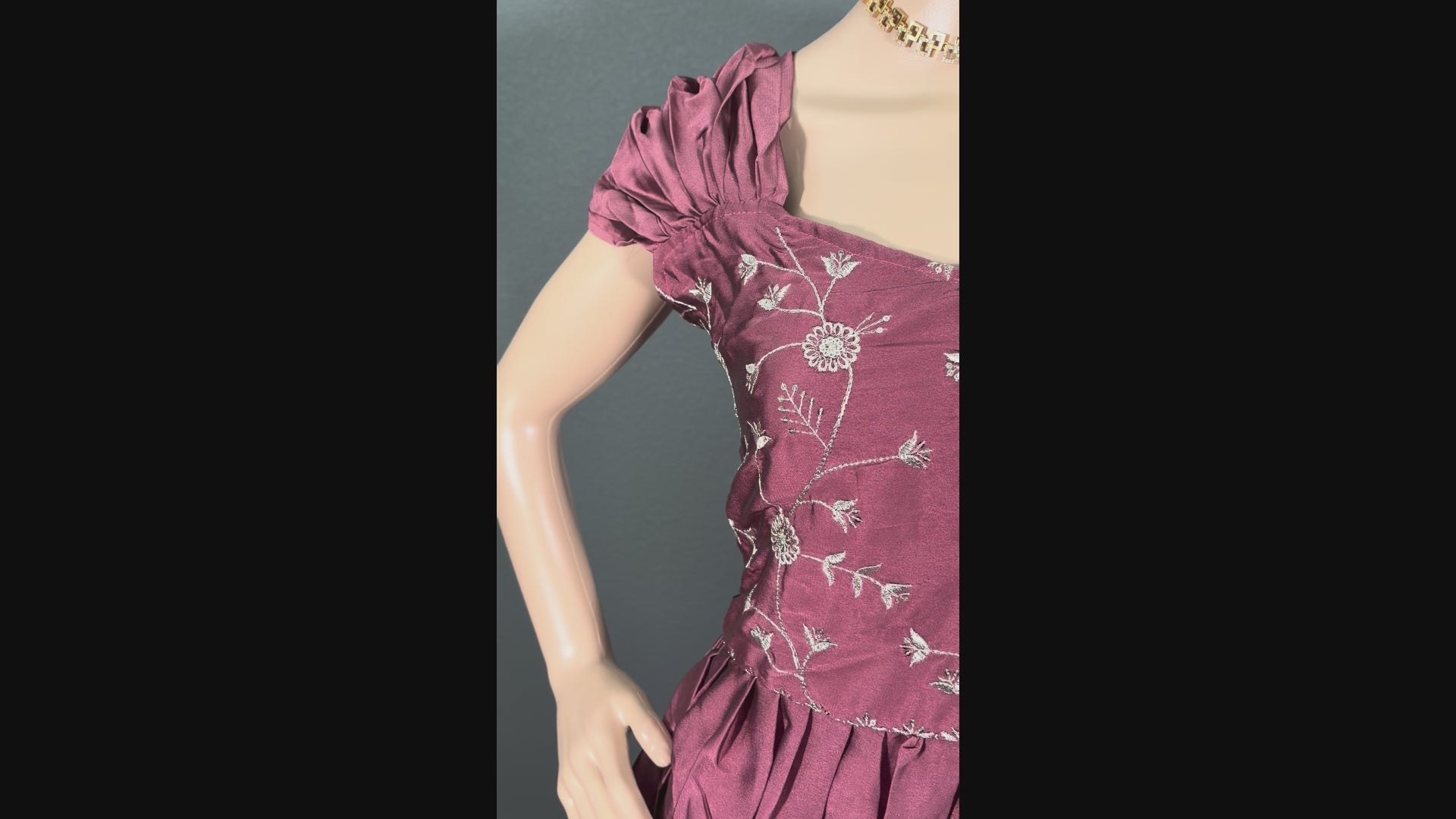 Rosewood Royalty - Peach Satin Maxi (L up to XL)