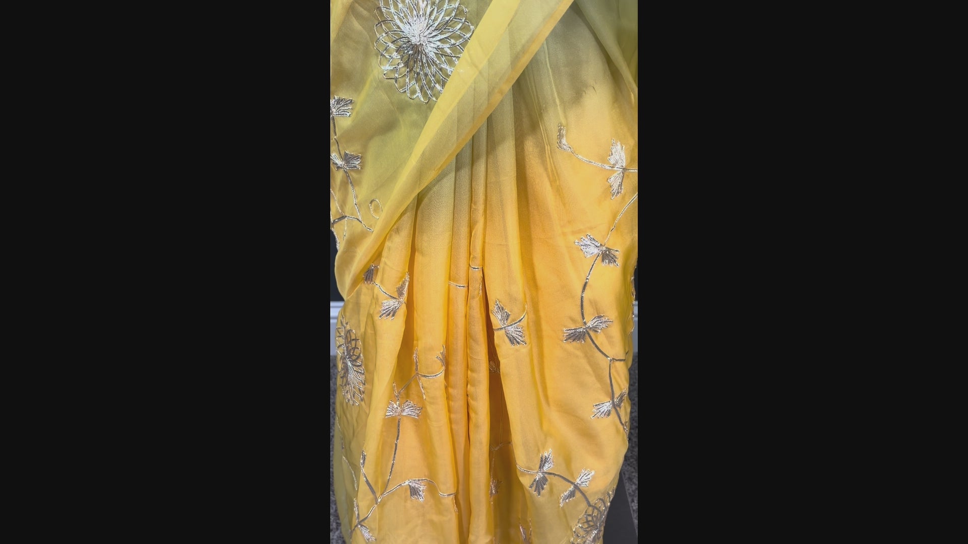 Sunshine and Strom Saree - Dual shaded party wear saree