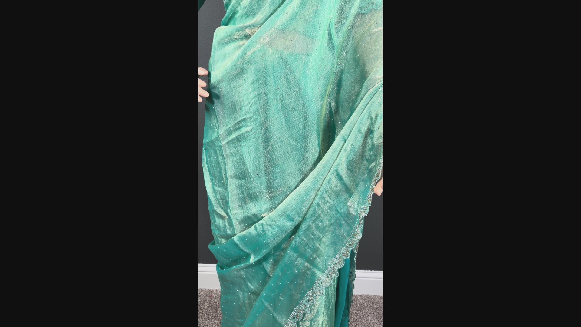 Avacado Glow up - Green space silk saree